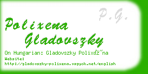polixena gladovszky business card